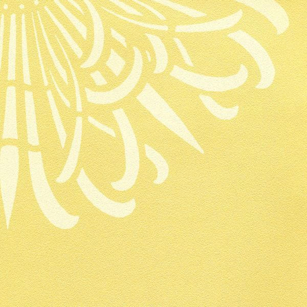 Vinyl Wall Covering Len-Tex Contract Indulgence Chrysanthemum Lemon Meringue