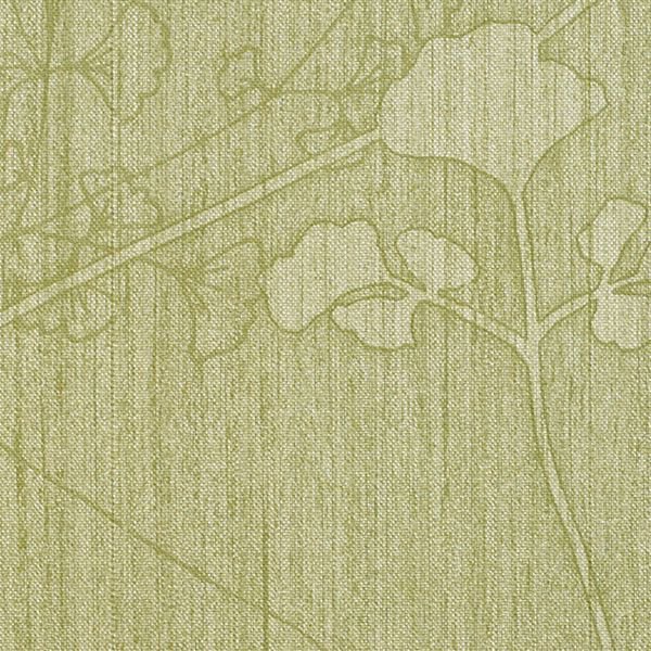 Vinyl Wall Covering Bolta Contract Ginkgo Lily Pad Green
