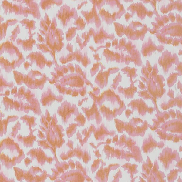 Vinyl Wall Covering Bolta Contract Ikat's Meow Playful Pink