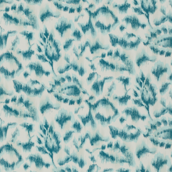 Vinyl Wall Covering Bolta Contract Ikat's Meow Tie-dye Teal