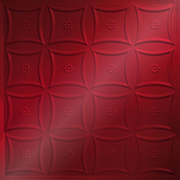 Vinyl Wall Covering Dimension Ceilings Starburst Ceiling Metallic Red