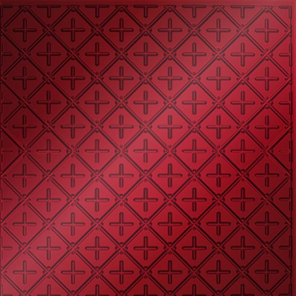 Vinyl Wall Covering Dimension Ceilings Square Button Ceiling Metallic Red