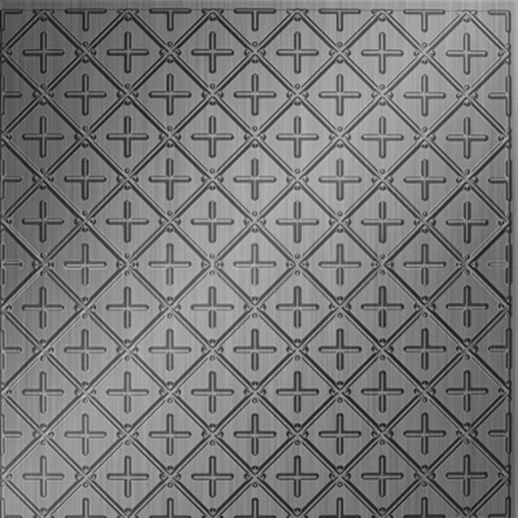  Dimension Ceilings Square Button Ceiling Brushed Aluminum