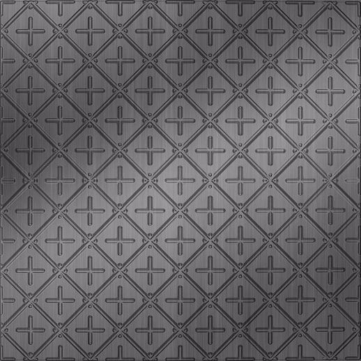  Dimension Ceilings Square Button Ceiling Brushed Stainless