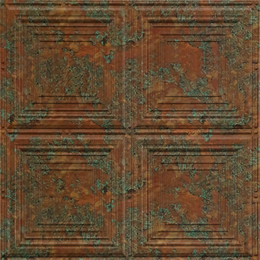  Dimension Ceilings Sandcastle Copper Patina