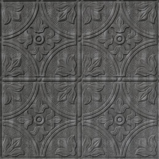  Dimension Ceilings Flower Garden Ceiling Etched Silver