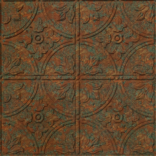  Dimension Ceilings Flower Garden Ceiling Copper Patina