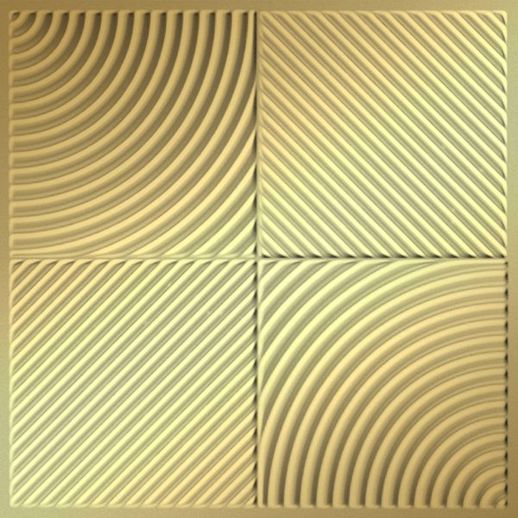  Dimension Ceilings Mix 'n Match Ceiling Metallic Gold