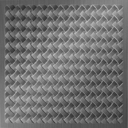  Dimension Ceilings Loom Ceiling Brushed Aluminum