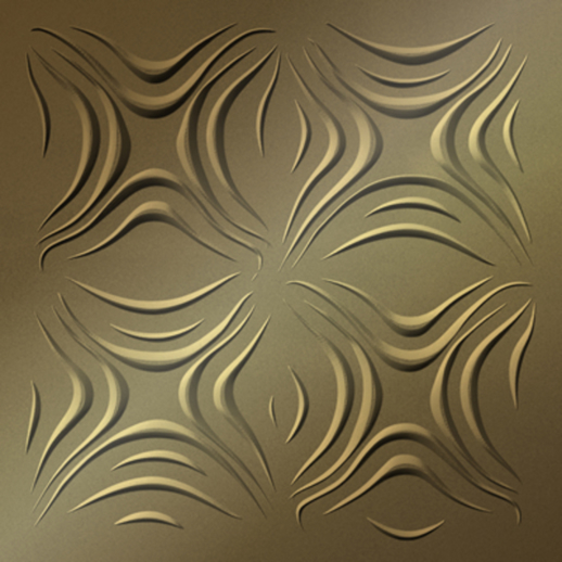  Dimension Ceilings Blossom Ceiling Metallic Gold