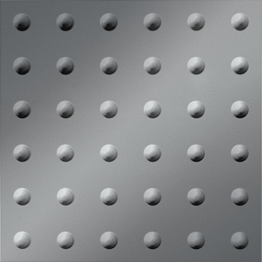  Dimension Ceilings Large Rivet Ceiling Metallic Silver
