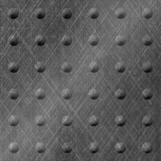  Dimension Ceilings Large Rivet Ceiling Etched Silver