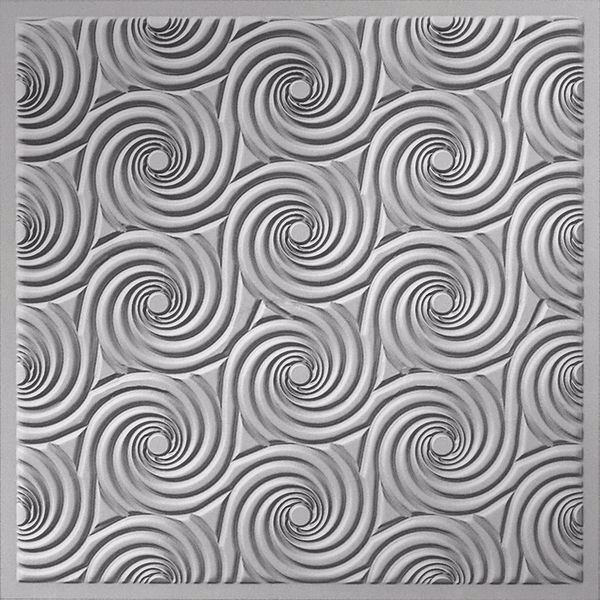 Vinyl Wall Covering Dimension Ceilings Cyclone Ceiling Metallic Silver