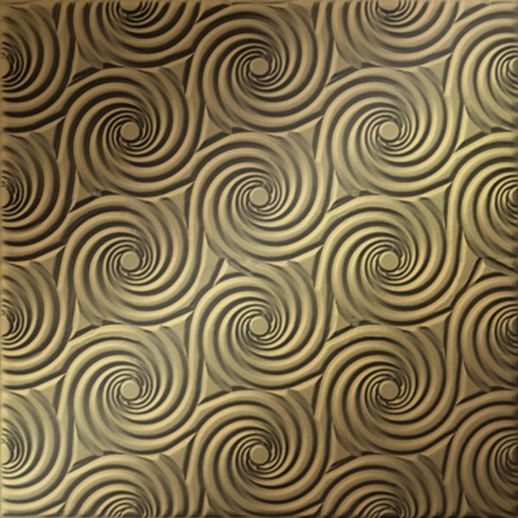  Dimension Ceilings Cyclone Ceiling Metallic Gold