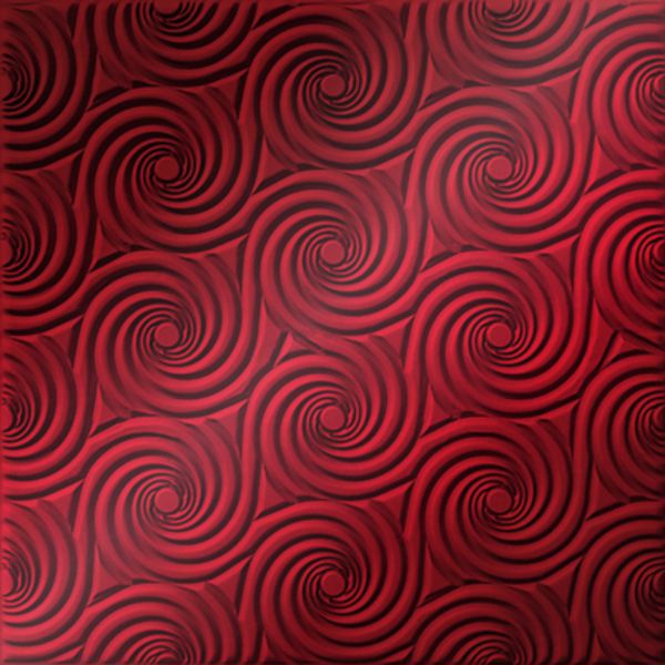 Vinyl Wall Covering Dimension Ceilings Cyclone Ceiling Metallic Red