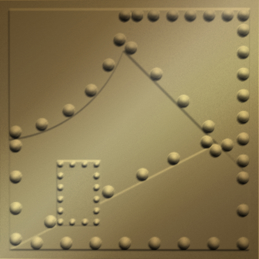  Dimension Ceilings Alloy Ceiling Metallic Gold