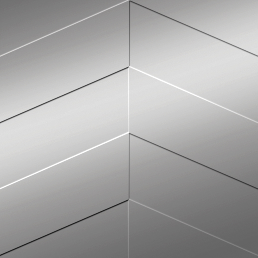  Dimension Ceilings Chevron Metallic Silver