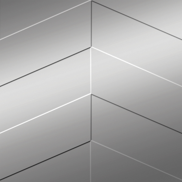 Vinyl Wall Covering Dimension Ceilings Chevron Metallic Silver