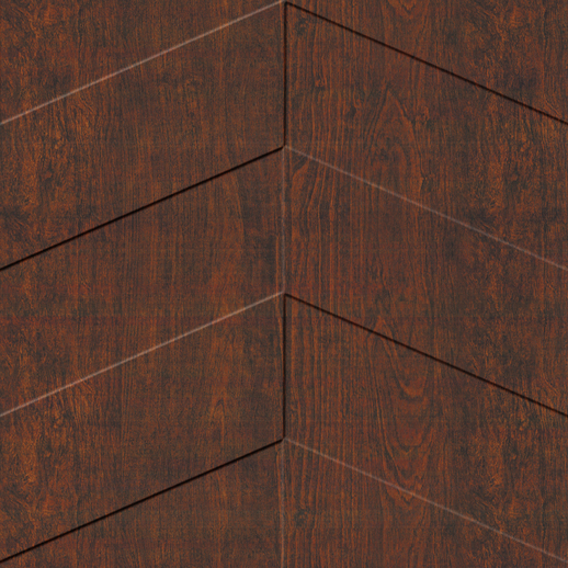  Dimension Ceilings Chevron Walnut