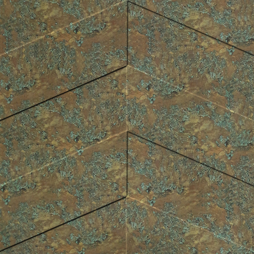  Dimension Ceilings Chevron Copper Patina