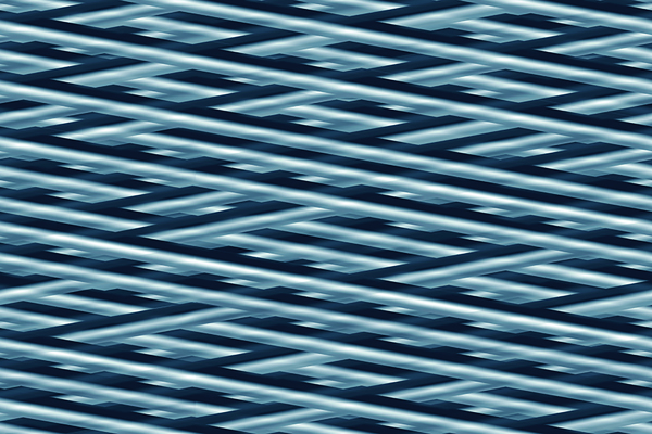 Digital Curated Metallic Quill Blue