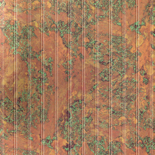  Dimension Walls Bead Board Copper Patina