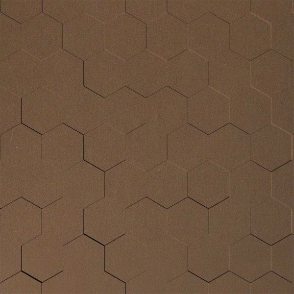 Vinyl Wall Covering Dimension Walls Honeycomb Bronze