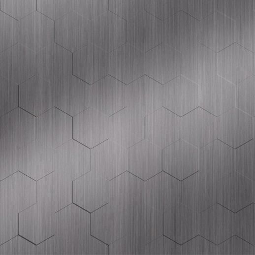  Dimension Walls Honeycomb Brushed Stainless