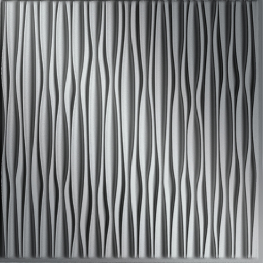  Dimension Walls Adirondack Vertical Metallic Silver