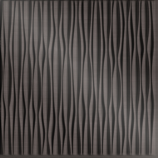  Dimension Walls Adirondack Vertical Brushed Nickel