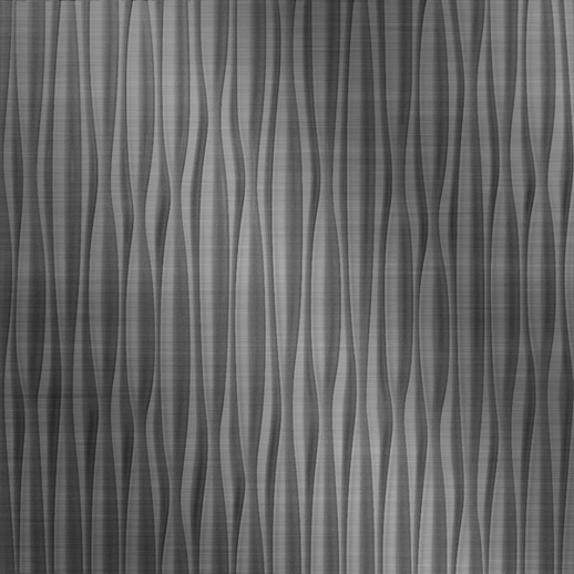  Dimension Walls Adirondack Vertical Brushed Stainless