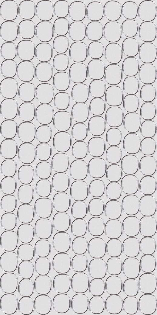  Dimension Walls Elliptical Metallic Silver