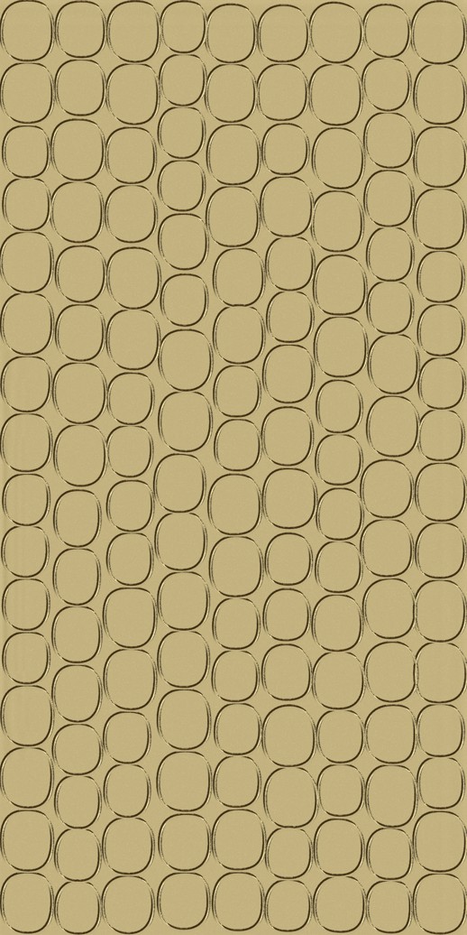  Dimension Walls Elliptical Metallic Gold