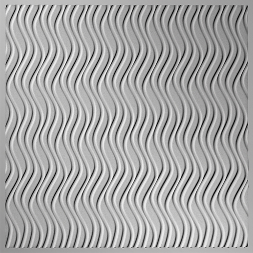  Dimension Walls Sierra Vertical Metallic Silver