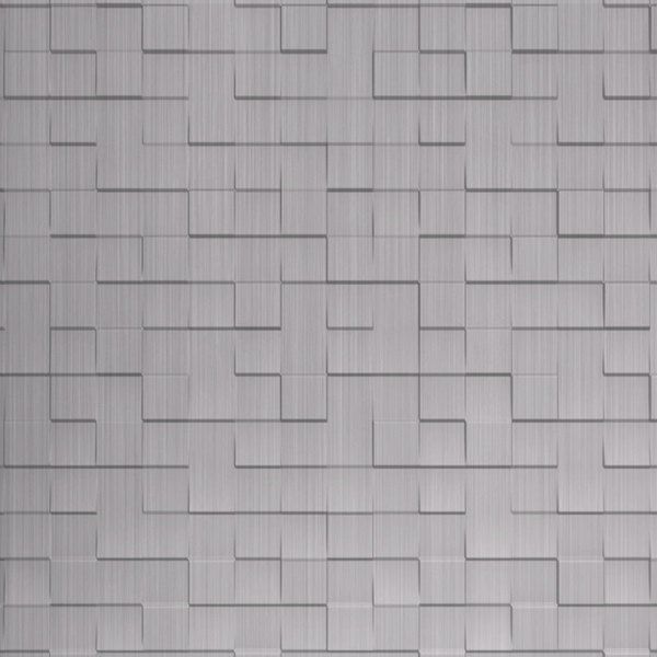 Vinyl Wall Covering Dimension Walls Too Hip to Be Square Brushed Aluminum