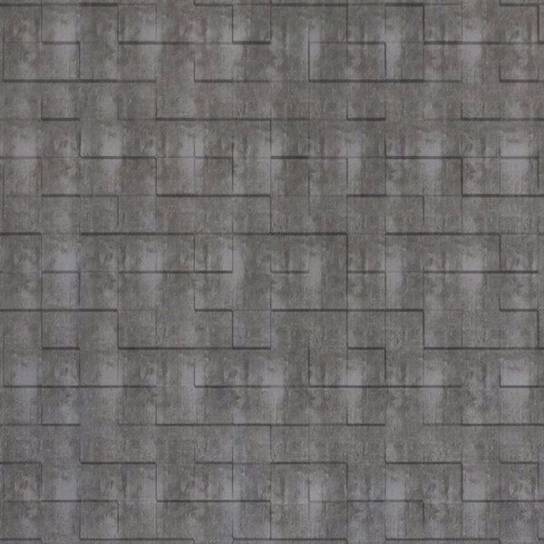 Vinyl Wall Covering Dimension Walls Too Hip to Be Square Etched Silver
