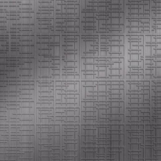  Dimension Walls Techno Brushed Stainless