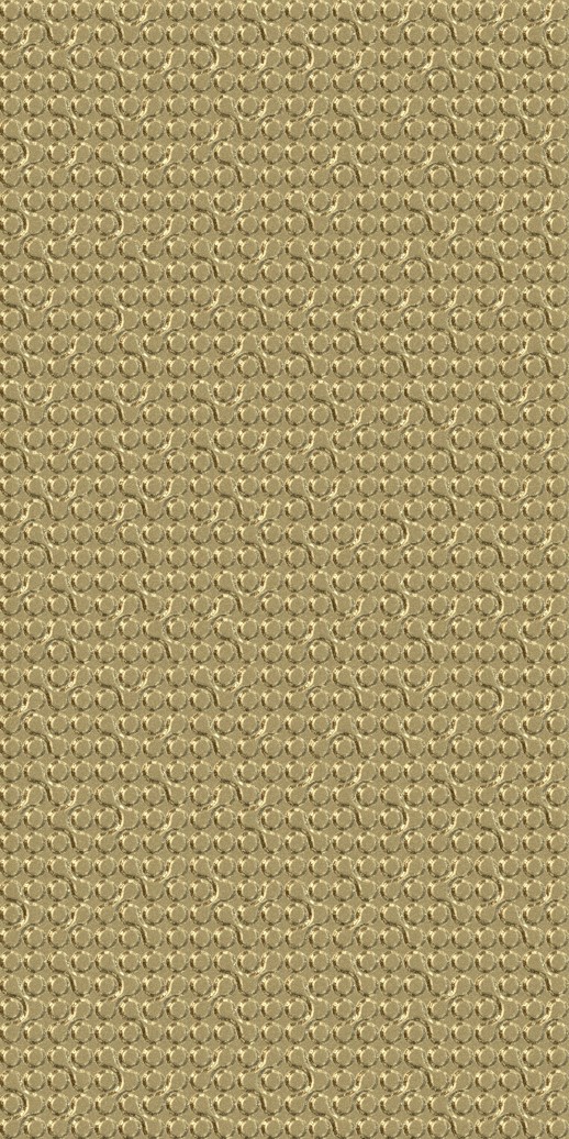  Dimension Walls Infinite Metallic Gold