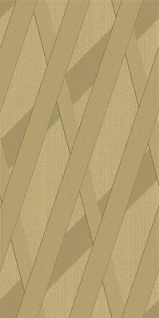  Dimension Walls Interlock Metallic Gold