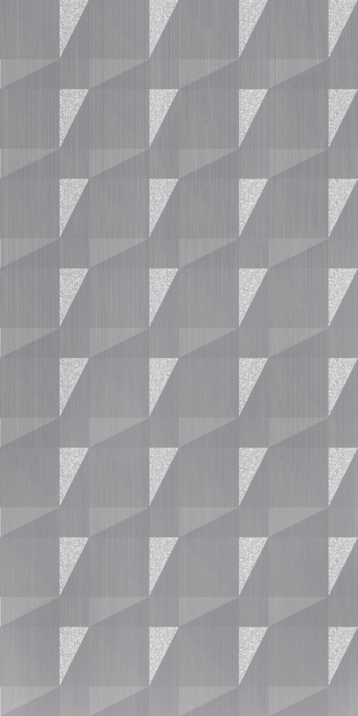  Dimension Walls Faceted Brushed Aluminum