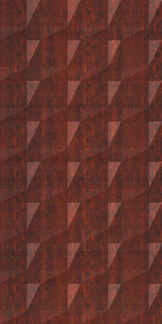  Dimension Walls Faceted Walnut