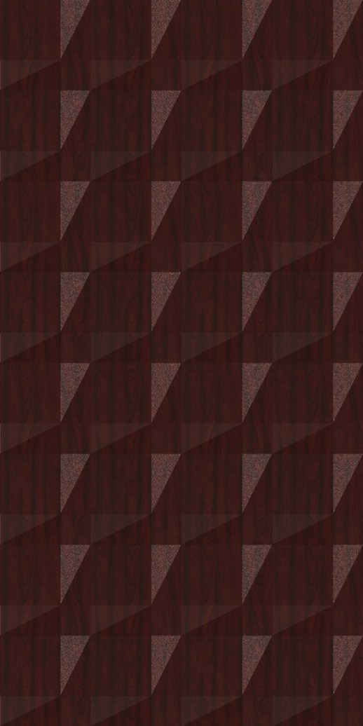  Dimension Walls Faceted Cherry