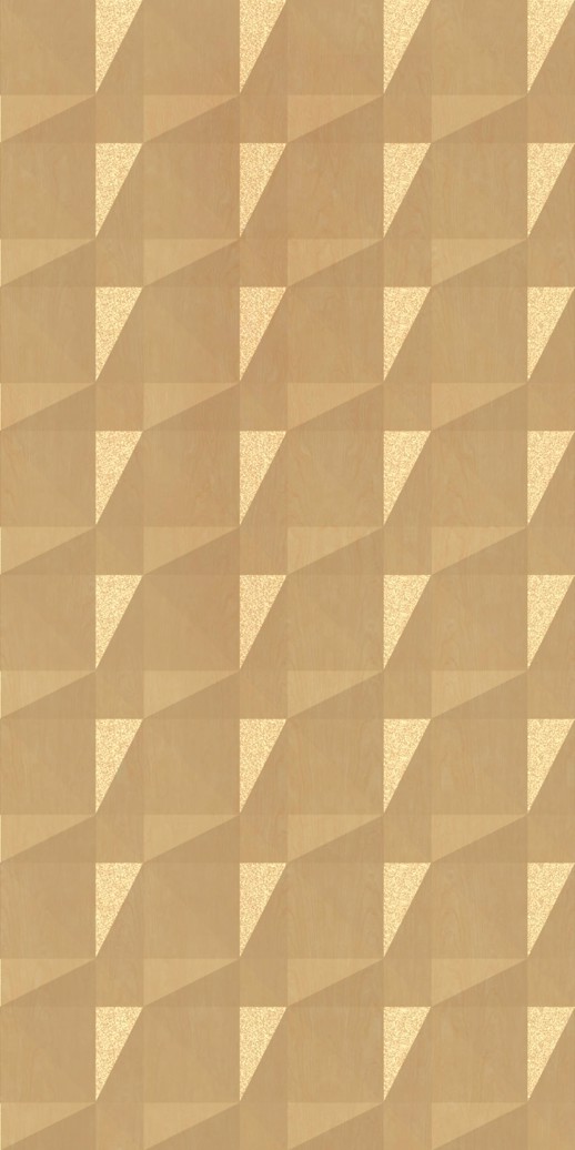  Dimension Walls Faceted Maple