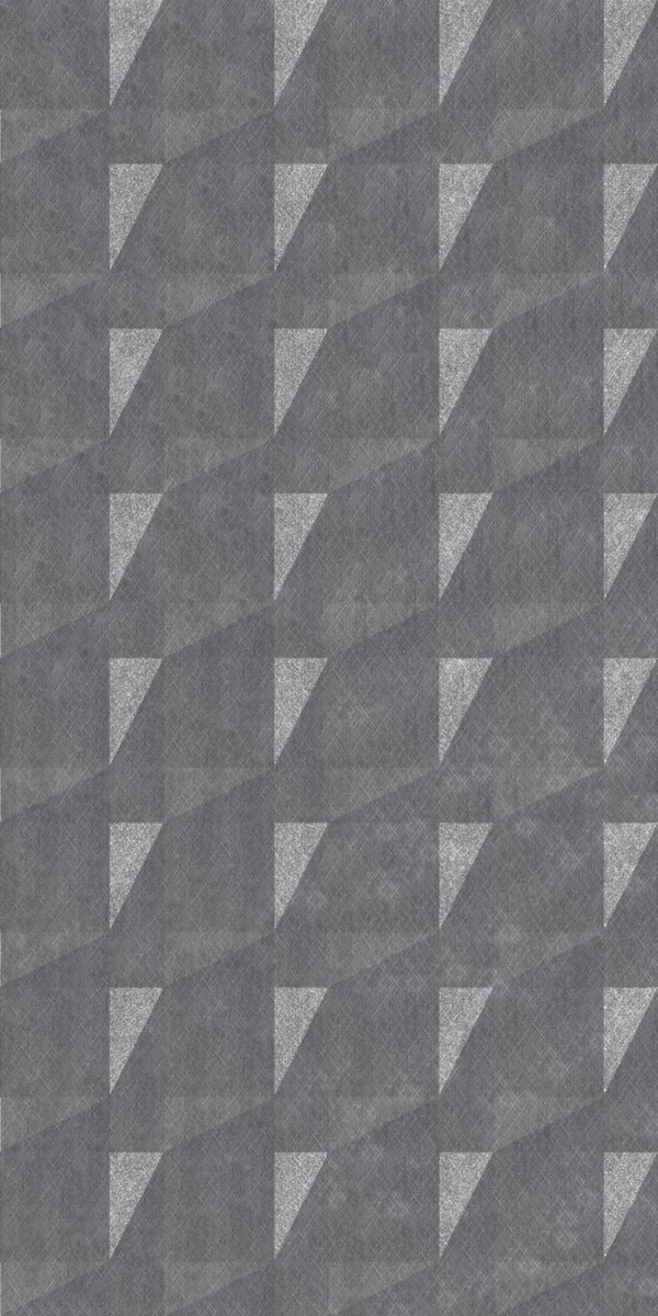 Vinyl Wall Covering Dimension Walls Faceted Etched Silver
