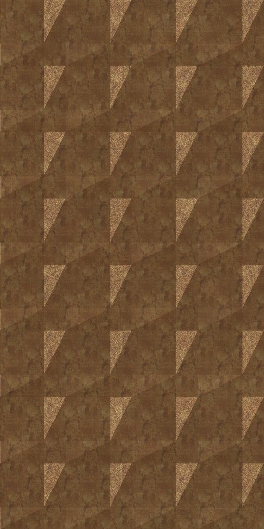  Dimension Walls Faceted Aged Gold