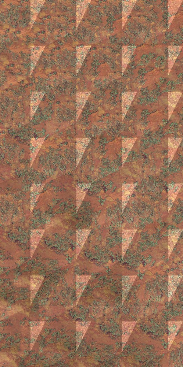 Vinyl Wall Covering Dimension Walls Faceted Copper Patina