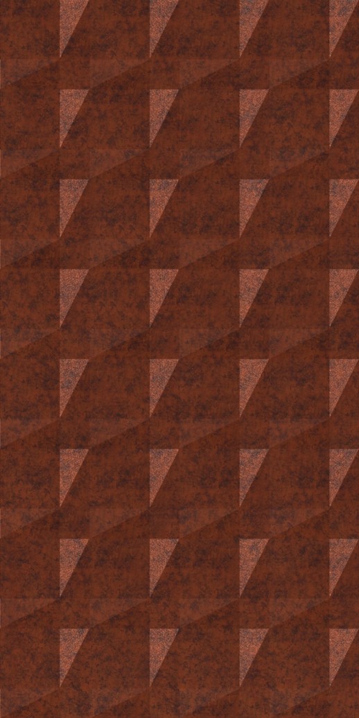  Dimension Walls Faceted Moonstone Copper