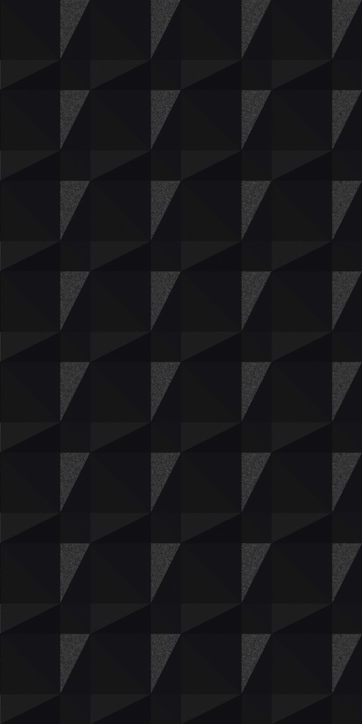  Dimension Walls Faceted Polished Ebony