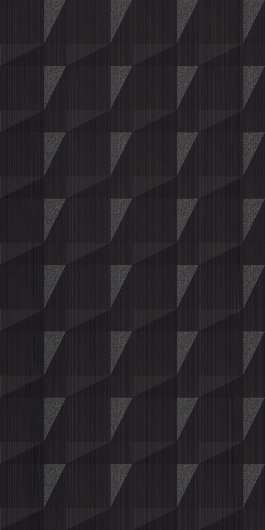  Dimension Walls Faceted Striated Ebony