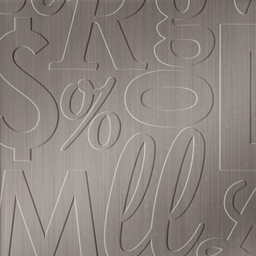  Dimension Walls Lingual Brushed Nickel